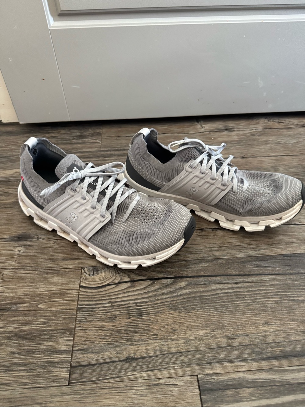 On Running Men's Grey Mesh CloudTec Lace-Up Sneakers